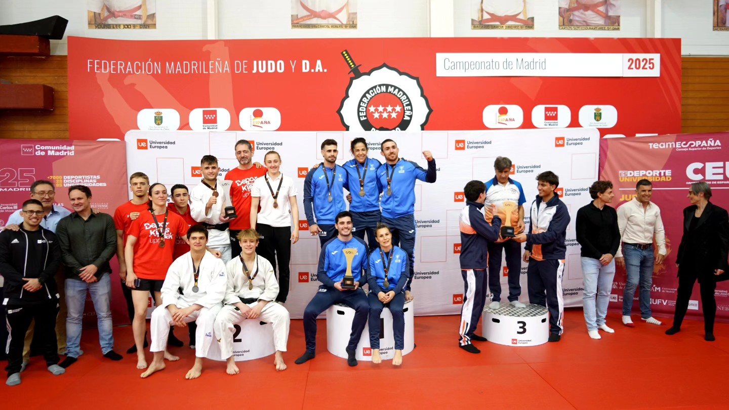 6 MEDALLAS en el Campeonato de Espa&ntilde;a de Judo Universitario. 11-04-25